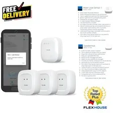 Elegant SpeakerHub & Water Leak Sensors – Secure Home Monitoring Solution