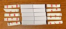 10 Powerful White Alarm or  Refrigerator Magnets  with  3M Double Stick