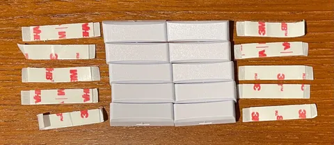 10 Powerful White Alarm or  Refrigerator Magnets  with  3M Double Stick