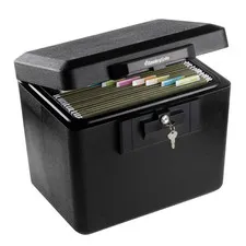 SentrySafe 1170 Fireproof Document Safe with Key Lock, 0.61 CuFt., Black