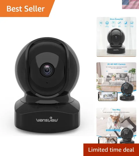 Cameras for Home Security, 2K  Camera, WiFi Home Indoor Camera for Baby/Pet/N...