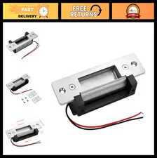 Heavy Duty Electric Door Strike Lock 12V DC Fail-Secure/Failsafe Adjustable Acce