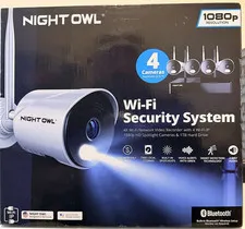  Night Owl Wi-Fi Security System With 4 IP 1080p Surveillance Camera NEW SEALED
