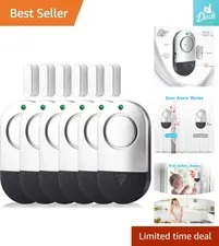 6-Pack 120DB Security Alarms - Slim Window & Door Sensors for Peace of Mind