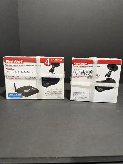 First Alert DWS-401 Digital Wireless Security System & DWC-400 Add-On Camera
