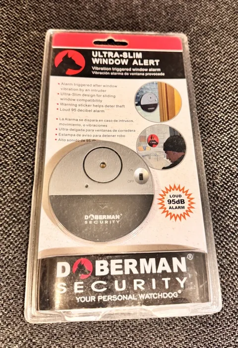 Doberman Security SE-0106 Ultra Slim Window Alert Alarm New Sealed 95dB