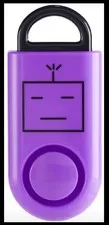 E Alarm  120 Decibel personal protection alarm. PURPLE