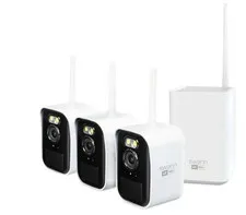 Swann MaxRanger4K 3-Camera Long-Range Wireless Security System NO MONTHLY FEE