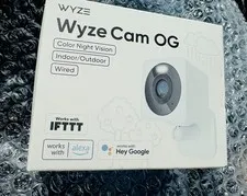 Wyze Cam OG Indoor/Outdoor 1080p Wi-Fi Smart Home Security Camera (2) Cams New