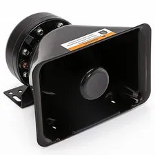 BooYu 200 Watt Rectangle High-Performance PA Siren Horn Speaker [8 black 
