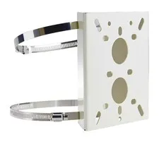 Heavy Duty Metal CCTV Camera Pole Mount Bracket - Universal Indoor/Outdoor Wa...