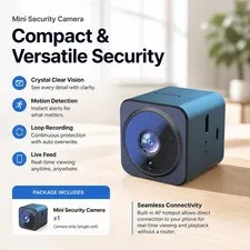 Mini Wireless Security Camera with Night Vision, Two-Way Audio, and AP Hotspot