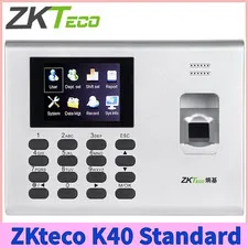 ZKteco Access Control K40 TCP/IP USB Clock Biometric Fingerprint Time Attendance