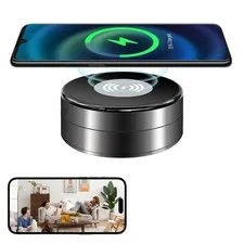 Security Camera Wireless Charging — 1080P HD Surveillance, 250° Wide-Angle Le...