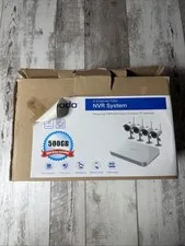 Zmodo 8 Channel 1080p Wireless NVR System 4 Cameras Night Vision 500GB-S