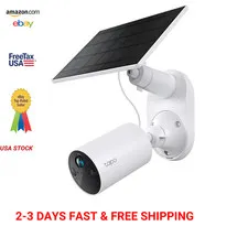 Wireless Outdoor Security Camera with 1080p Video Solar Power Person Detection