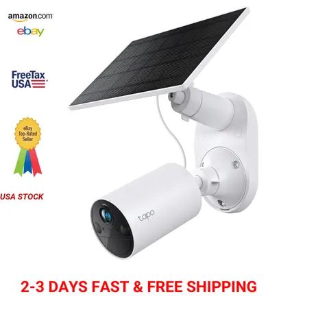 Wireless Outdoor Security Camera with 1080p Video Solar Power Person Detection