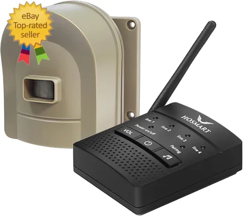 1/2 Mile Hosmart Driveway Alarm Wireless Motion Sensor System | Driveway Sensor