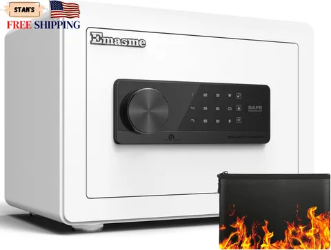 Small Safe, Home Safe Security Box for Money Cash Documents with Fireproof &W