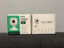 Blink Mini 2 And 2K+ Security Cameras Wired Indoor Outdoor New In Box