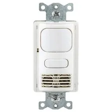 HUBBELL WIRING DEVICE-KELLEMS AD2000W1 Motion Snsr,PIR/Usonic,120-277V AC,Wht 36