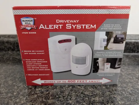 Battery Operated Wireless Driveway Alarm Alert Security System Bunker Hill 93068