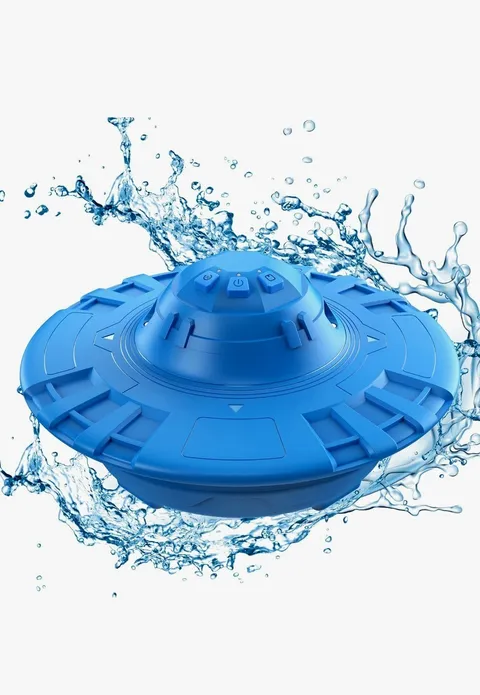 Floating Pool Alarm Water Entry Detector 110 dB Sensitivity Adjust, Blue/White