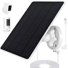 Ring Camera Solar Panel, Compatible with Ri ng Stick Up Cam Battery, Ring