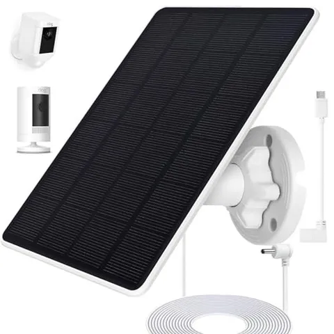 Ring Camera Solar Panel, Compatible with Ri ng Stick Up Cam Battery, Ring