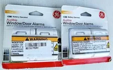 Lot 2 GE Indoor Security Audible Wireless Window Door Alarms Sensor Chime 2Pack 