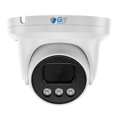 GW Security 4K 8MP AI Detection PoE IP 2.8mm Wide Angle Turret Security Camera