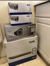 FLIR N233BE IP/PoE Bullet Cameras 3-Pack 2.1MP Night Vision 72ft White