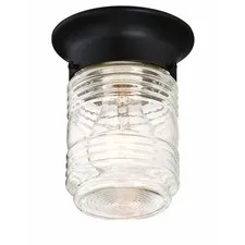 Design House Jelly Jar Indoor 5.9 inches H x 4.8 Diameter, Black