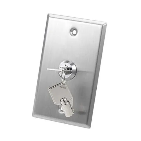 Key Switch Lock On/Off Exit Switch Emergency Door Release SPST for Access