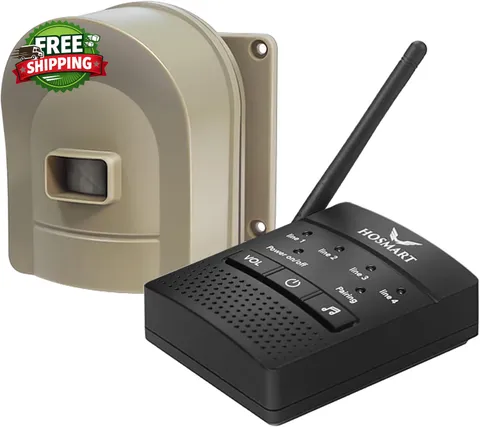 1/2 Mile Hosmart Drivewa  Alarm Wireless Motion Sensor System Weatherproof Secur