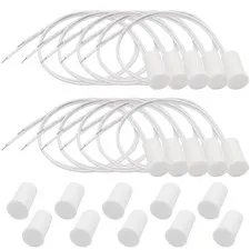 10PCS Recessed Wired Window Door , Normally Closed NC, Door Alarm Magnetic Re...