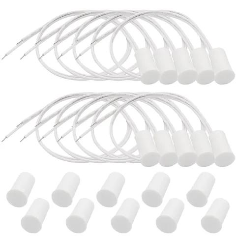 10PCS Recessed Wired Window Door , Normally Closed NC, Door Alarm Magnetic Re...