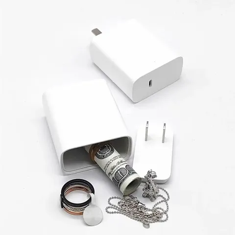 Fake Charger Safe Hidden Storage Compartment Secret Diversion Container