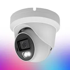 Inwerang 8MP 4K Full Color Turret PoE IP Security Camera with Two Way Talk