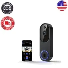 Cloud-Connected 1080P Wireless Doorbell with Motion Detection & Night Vision