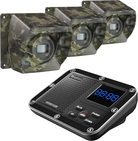 Wireless Outdoor Driveway Alarm System - Motion Sensor, Rechargeable, Weatherpro