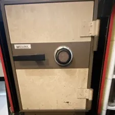 Meilink 1 Hour Fire Resistant Large Safe Combination Lock w/ Shelves Beige/Brown