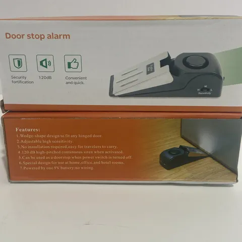 Door Stop Alarm with 120DB Adjustable Siren Security School Home Office New Qty2
