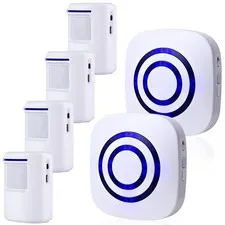 Motion Sensor Alarm, Long Range Wireless Driveway Alarm, Indoor Home Security...