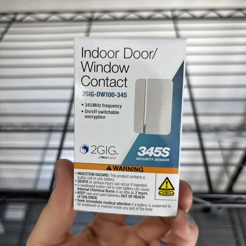 2GIG DW100-345 Wireless Door / Window Contact Sensor, 345 MHz