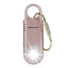 135dB Rechargeable Personal Safety Alarm Built-in Ultra-Bright RoseGold