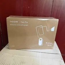 nooie Cam Pro 2K Wireless Wi-Fi Outdoor Spotlight Night Vision Camera 2-Pack