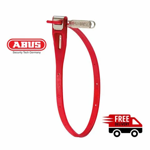ABUS Multizip-Reusable Stainless Steel Core Lockable Cable Tie -Red -FREE POST