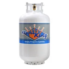 Flame King 30 lb. Propane Tank with Type 1 Overfill Protection Device Valve (Shi