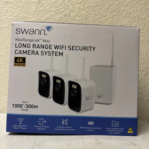 Swann MaxRanger4K Mini Wireless NVR Security System • 3-Pack 